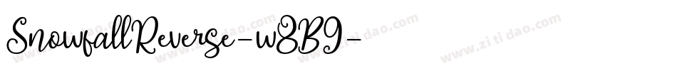 SnowfallReverse-w8B9字体转换