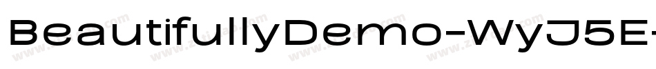 BeautifullyDemo-WyJ5E字体转换