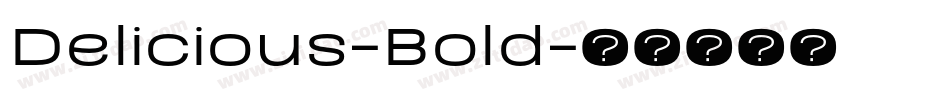 Delicious-Bold字体转换