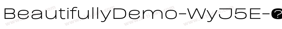 BeautifullyDemo-WyJ5E字体转换