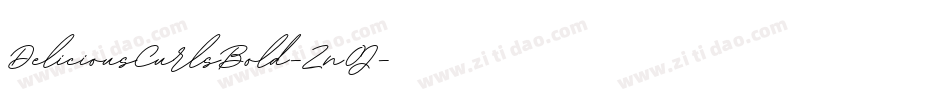 DeliciousCurlsBold-Zn0J字体转换