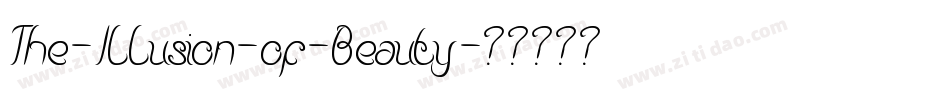 The-Illusion-of-Beauty字体转换