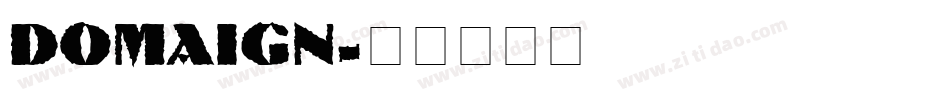 DOMAIGN字体转换