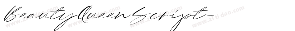 BeautyQueenScript字体转换 BeautyQueenScript字体转换