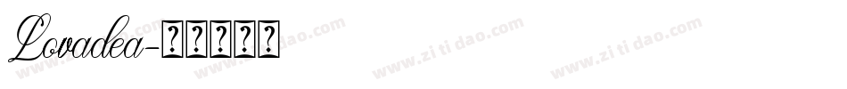 Lovadea字体转换