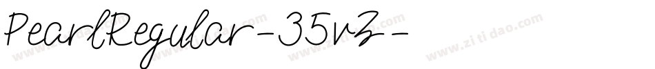 PearlRegular-35vZ字体转换