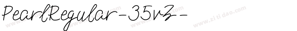 PearlRegular-35vZ字体转换