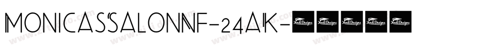 MonicasSalonNf-24aK字体转换