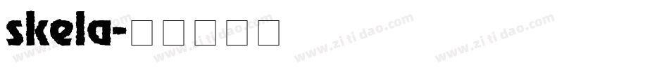 skela字体转换