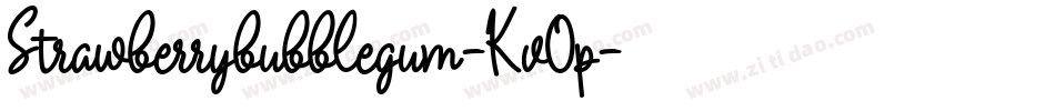 Strawberrybubblegum-Kv0p字体转换