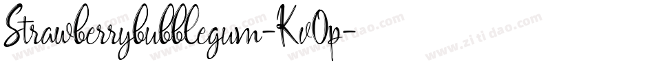 Strawberrybubblegum-Kv0p字体转换