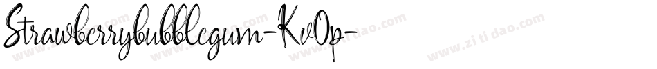 Strawberrybubblegum-Kv0p字体转换