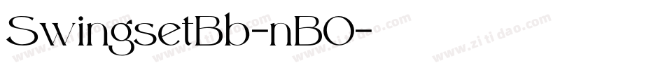 SwingsetBb-nBO字体转换