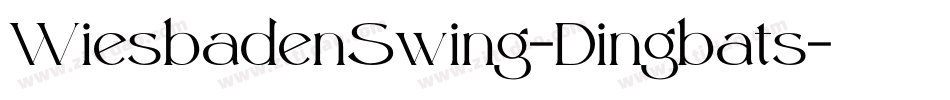 WiesbadenSwing-Dingbats字体转换