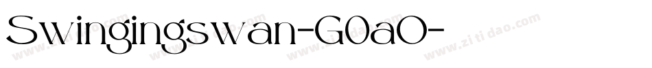 Swingingswan-G0aO字体转换