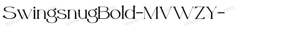 SwingsnugBold-MVWZY字体转换