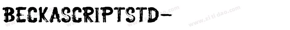BeckaScriptStd字体转换