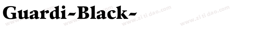 Guardi-Black字体转换