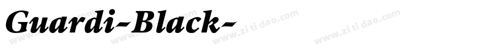 Guardi-Black字体转换