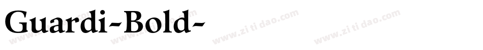 Guardi-Bold字体转换