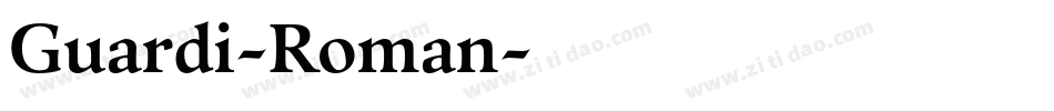 Guardi-Roman字体转换