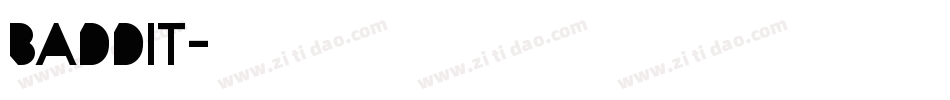 Baddit字体转换