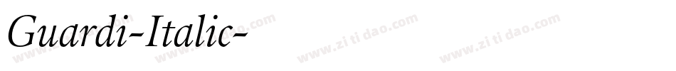 Guardi-Italic字体转换