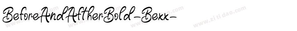 BeforeAndAftherBold-Bexx字体转换