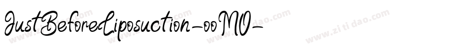 JustBeforeLiposuction-ooM0字体转换