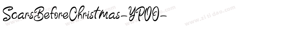 ScarsBeforeChristmas-YP0O字体转换