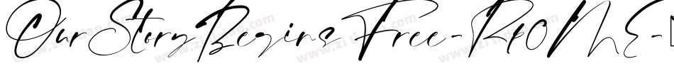 OurStoryBeginsFree-Rp0ME字体转换