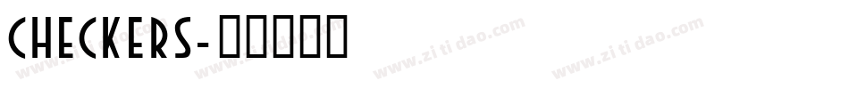 checkers字体转换