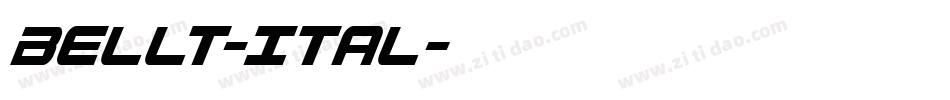 BellT-Ital字体转换