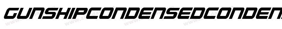 GunshipCondensedCondensed-XOEG字体转换