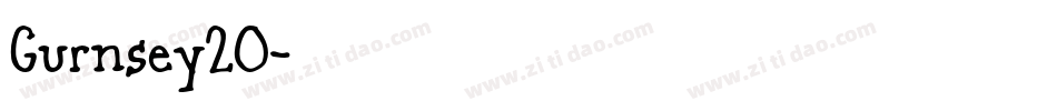 Gurnsey20字体转换