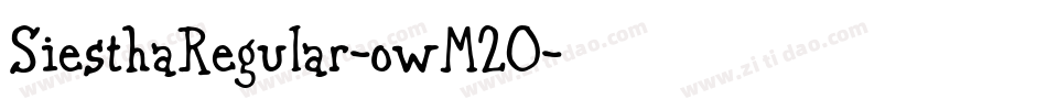 SiesthaRegular-owM20字体转换