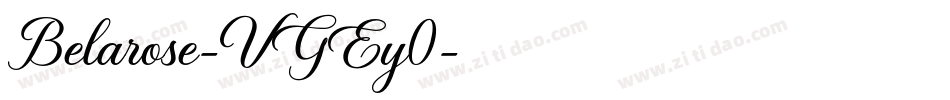 Belarose-VGEy0字体转换