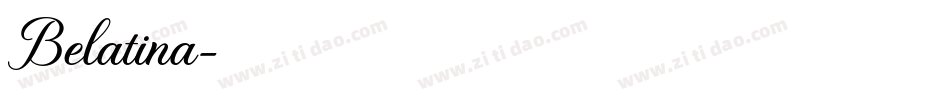 Belatina字体转换