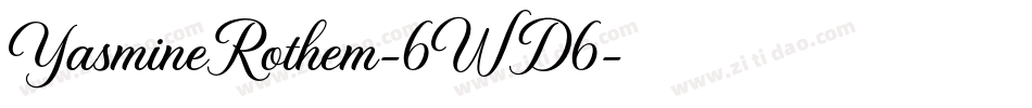 YasmineRothem-6WD6字体转换