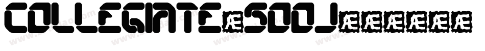 Collegiate-5Ooj字体转换