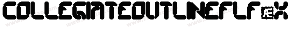 Collegiateoutlineflf-X3XZ字体转换