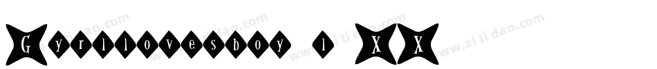 Gyrllovesboy-l9XX字体转换