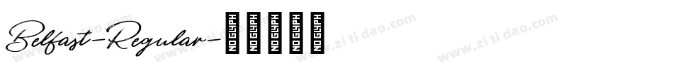 Belfast-Regular字体转换