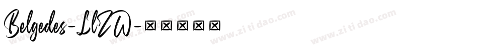Belgedes-LlZW字体转换