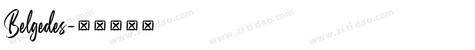 Belgedes字体转换