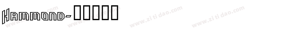 Hammond字体转换
