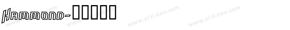 Hammond字体转换