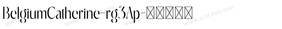 BelgiumCatherine-rg3Ap字体转换