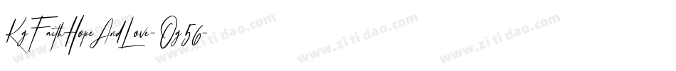 KgFaithHopeAndLove-Og56字体转换 KgFaithHopeAndLove-Og56字体转换