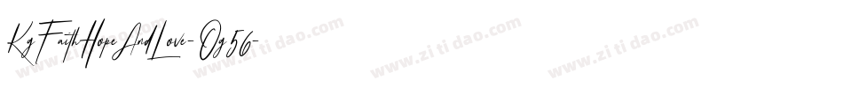 KgFaithHopeAndLove-Og56字体转换 KgFaithHopeAndLove-Og56字体转换